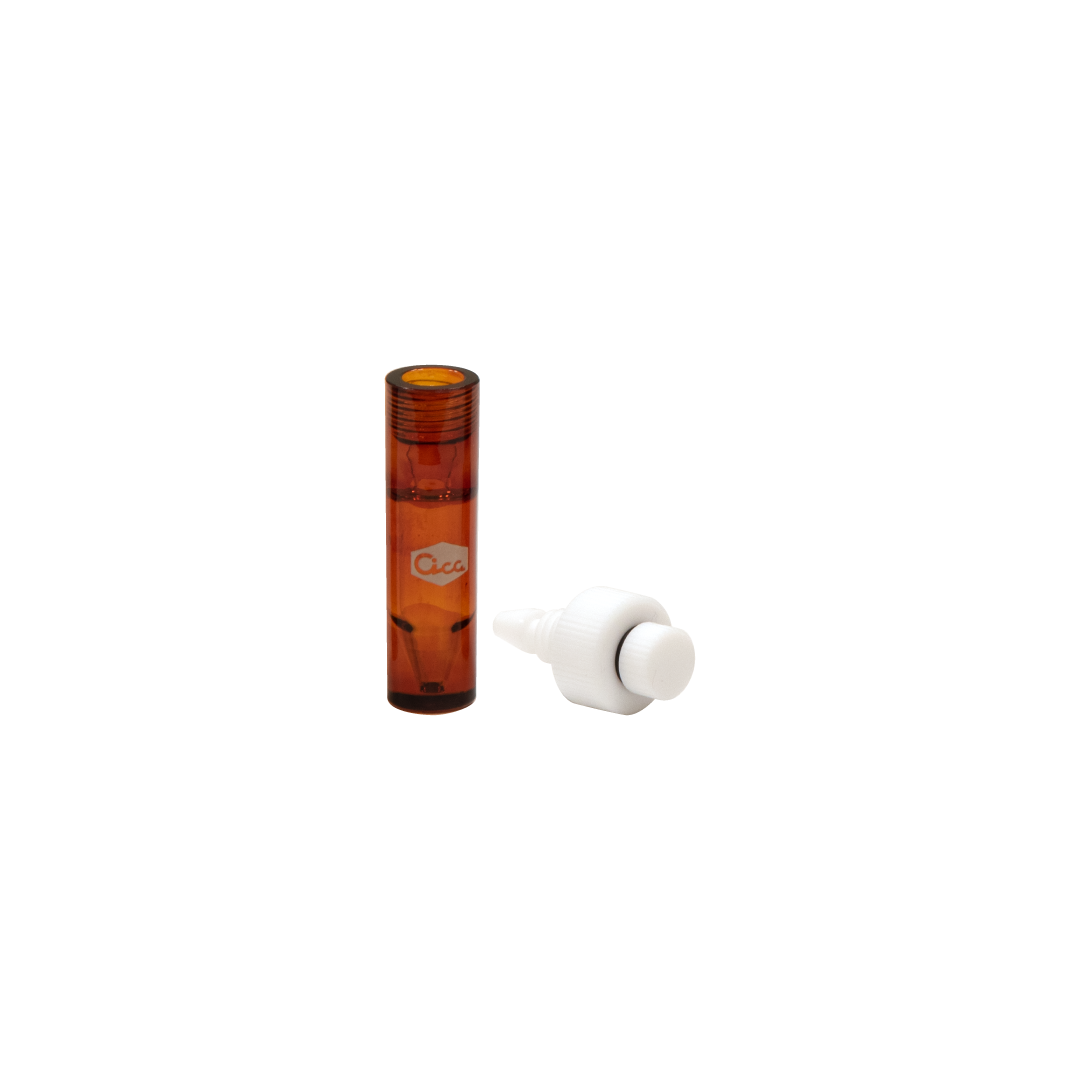 高気密保存瓶 茶色 V底 1mL