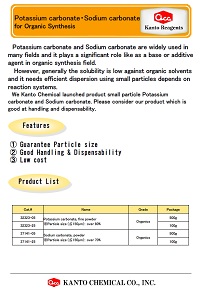 Potassium carbonate Sodium carbonate