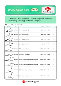 Chiral amino acids