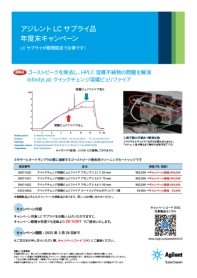 アジレント 年度末キャンペーンのご案内