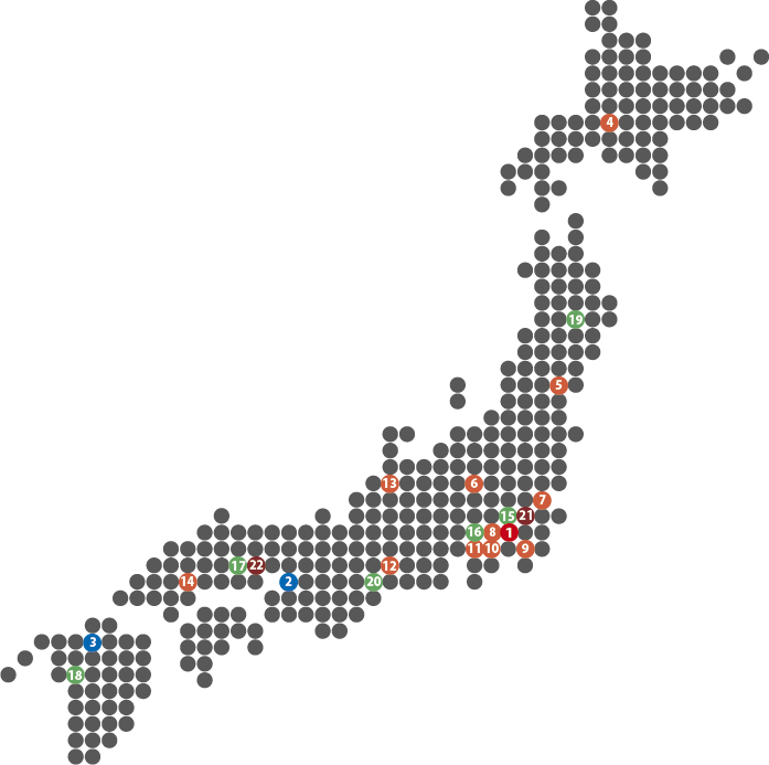 事业所国内地图